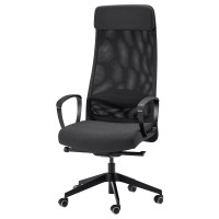 Офісне крісло для персоналу IKEA MARKUS Dark Gray (105.888.01)