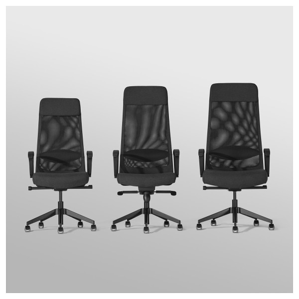 Офісне крісло для персоналу IKEA MARKUS Dark Gray (105.888.01)