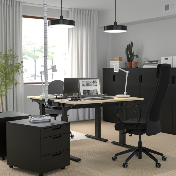 Офісне крісло для персоналу IKEA MARKUS Dark Gray (702.611.50)