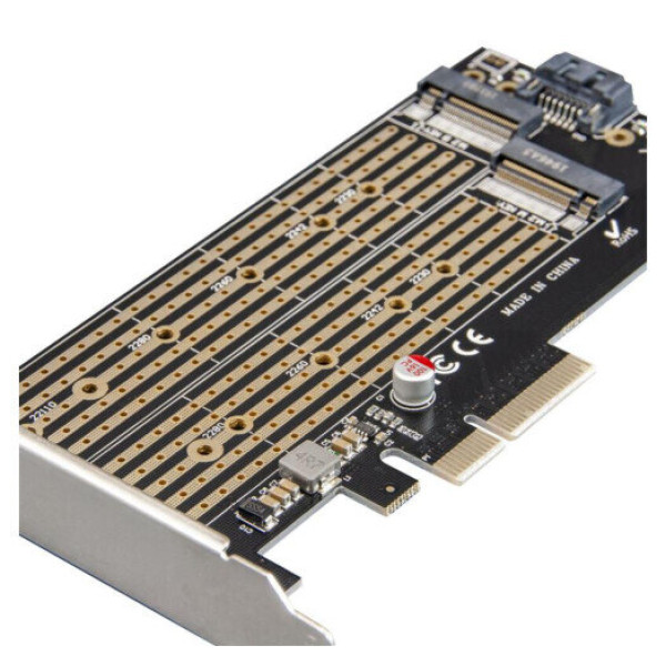 Контролер Frime PCI-E x2 RAID eSataIII/SataIII 6 Gbps 4 канали, 88SE9230 (ECF-PCIE2.4sRAID002.LP)
