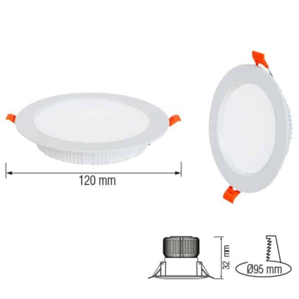Стельовий світильник Horoz Electric 016-048-0012-030 Alexa-12, 12 Вт, 900 лм, 4200K