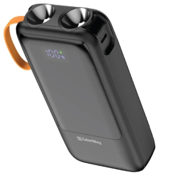Батарея універсальна ColorWay 20 000 mAh PowerHub PD/22.5W, QC/4.0, Black (CW-PB200LP07BK)
