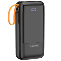Батарея універсальна ColorWay 20 000 mAh PowerHub PD/22.5W, QC/4.0, Black (CW-PB200LP07BK)