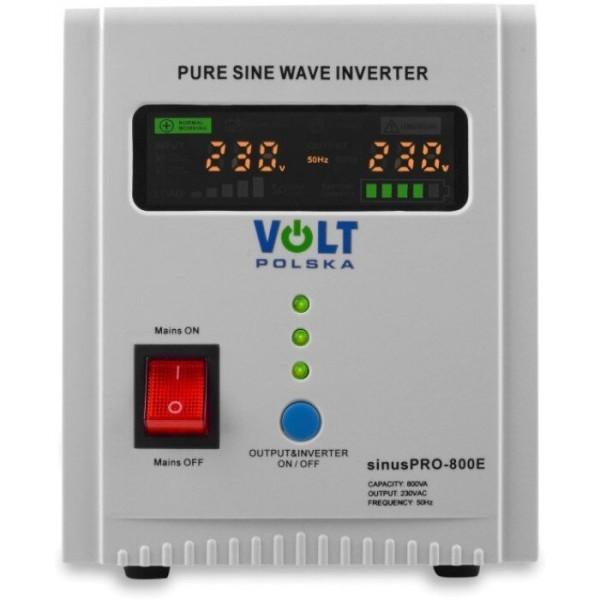 Лінійно-інтерактивний ДБЖ Volt Polska SINUS PRO 800E 12V 500 / 800W