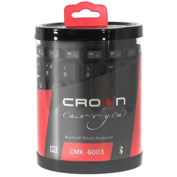 Клавіатура силіконова Crown CMK-6003 Black (CMK-6003)