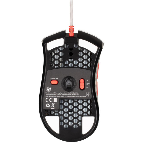 Миша ігрова 2E Gaming HyperSpeed Lite RGB White (2E-MGHSL-WT)