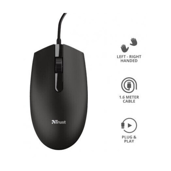 Миша Trust Basi USB Black (24271)