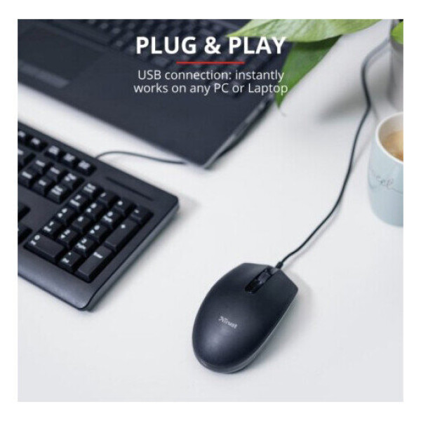 Миша Trust Basi USB Black (24271)