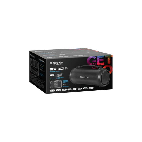 Акустична система Defender Beatbox 16 Black (65216)