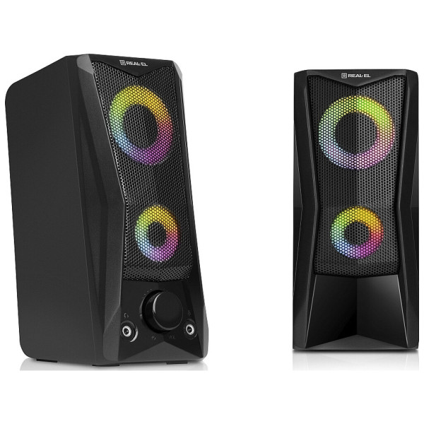 Акустична система REAL-EL S-107 USB Black (EL121100017)