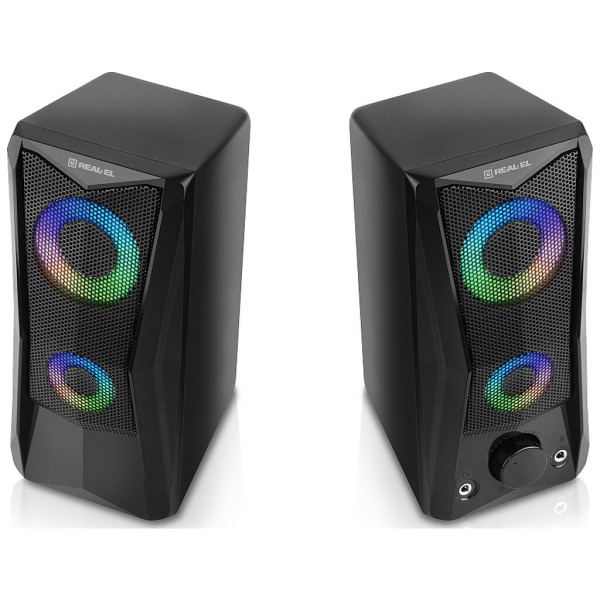 Акустична система REAL-EL S-107 USB Black (EL121100017)