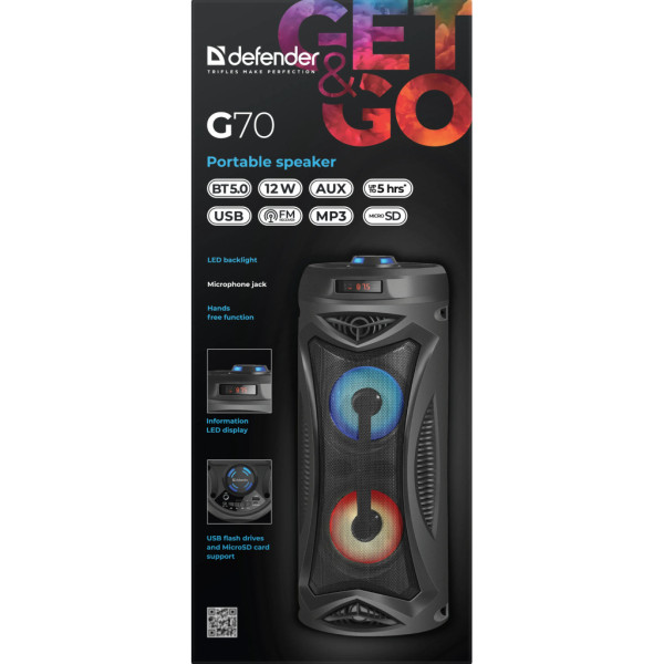 Акустична система Defender G70 Black (65171)