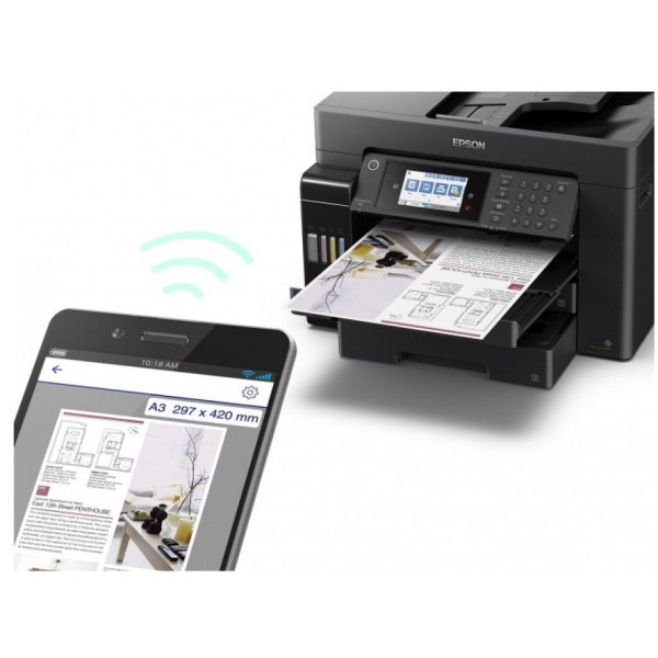 Багатофункціональний пристрій Epson L15160 Фабрика печати c WI-FI (C11CH71404)