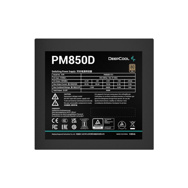 Блок живлення Deepcool 850W PM850D (R-PM850D-FA0B-EU)