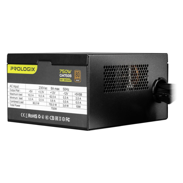 Блок живлення Prologix 750W (GM750B 750W 80+ Bronze)
