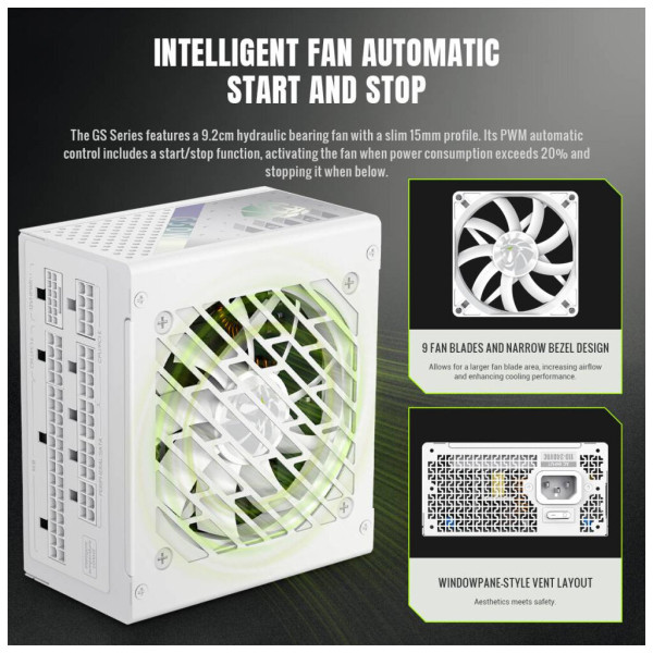 Блок живлення Gamemax 650W (GS 650G WH V25)