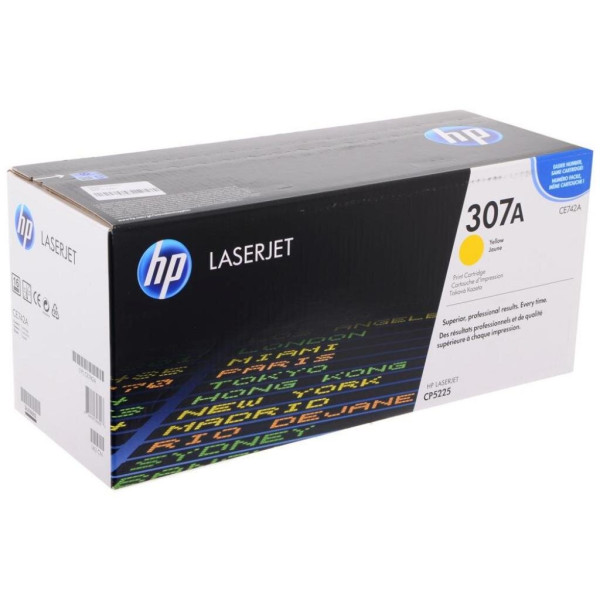 Картридж HP CLJ CP5220 series, Yellow (CE742A)