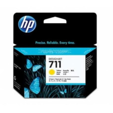 Картридж HP DJ No.711 DesignJet 120/520 Yellow 3-Pack (CZ136A)
