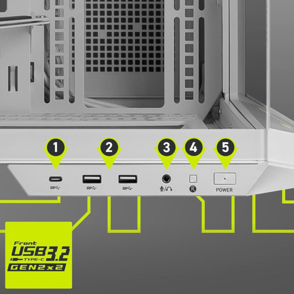 Корпус MSI MAG PANO 100L PZ WHITE