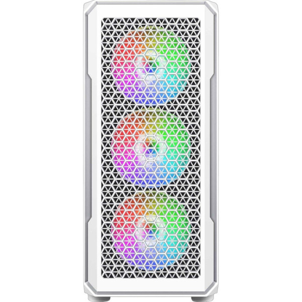 Корпус 2E Gaming Hexagon G338W, без БЖ, 2xUSB 3.0, 1xUSB Type-C, 1x120mm, 3x120mm ARGB, TG Side Panel, AT (2E-G338W)