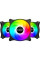 Кулер до корпусу PcСooler FX 120 ARGB BK 3in1