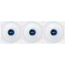 Кулер до корпусу Lian Li TLLCD 120-3, White Cooler (G99.12TLLCD3W.00)