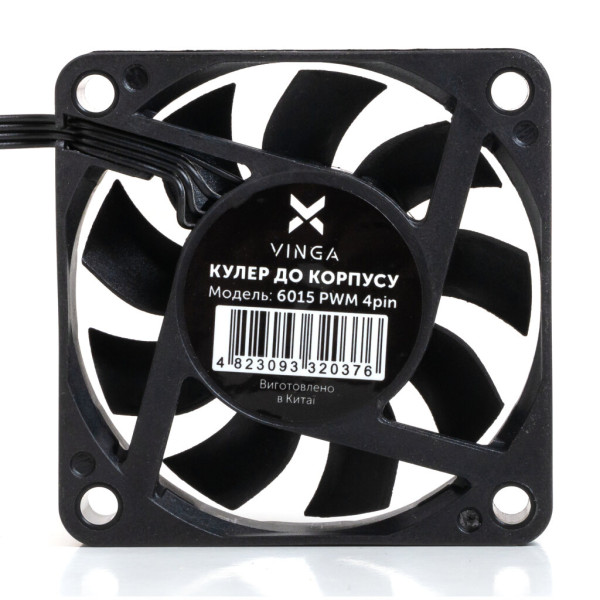 Кулер до корпусу Vinga 6015 PWM 4pin