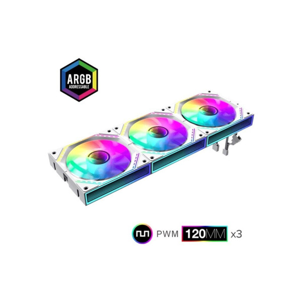 Кулер до корпусу Gamemax FN12A-S3I-W