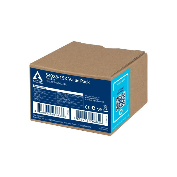 Кулер до корпусу Arctic 40MM/5PCS (ACFAN00274A)