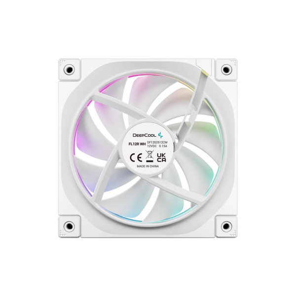Кулер до корпусу Deepcool Вентилятор реверсний Deepcool FL12R ARGB білий для корпусу 120x120 (FL12R WH)