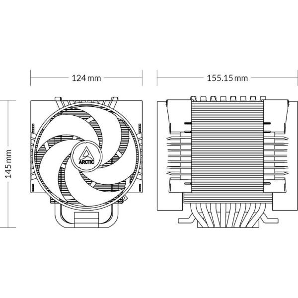Кулер до процесора Arctic 4U-M Rev.2 (ACFRE00133B)