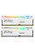 Модуль пам'яті для комп'ютера DDR5 32GB (2x16GB) 6800 MHz Beast White RGB EXPO Kingston Fury (ex.HyperX) (KF568C34BWEAK2-32)