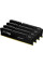 Модуль пам'яті для комп'ютера DDR5 128GB (4x32GB) 5600 MHz Beast Black XMP Kingston Fury (ex.HyperX) (KF556C40BBK4-128)