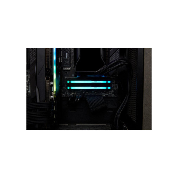 Модуль пам'яті для комп'ютера DDR5 32GB (2x16GB) 5200 MHz Beast RGB XMP Kingston Fury (ex.HyperX) (KF552C40BBAK2-32)