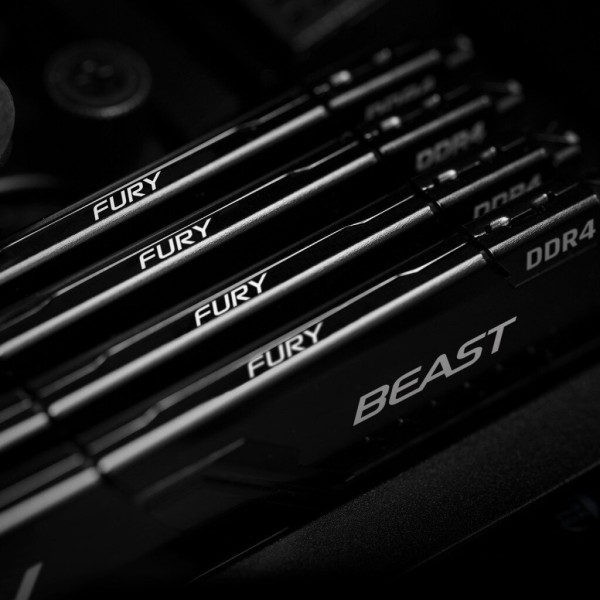 Модуль пам'яті для комп'ютера DDR4 64GB (2x32GB) 3600 MHz Fury Beast Black Kingston Fury (ex.HyperX) (KF436C18BBK2/64)