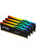 Модуль пам'яті для комп'ютера DDR5 128GB (4x32GB) 5600 MHz Beast RGB XMP Kingston Fury (ex.HyperX) (KF556C40BBAK4-128)