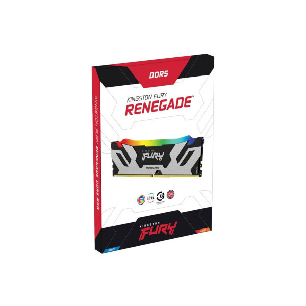 Модуль пам'яті для комп'ютера DDR5 96GB (2x48GB) 6400 MHz Renegade RGB XMP Kingston Fury (ex.HyperX) (KF564C32RSAK2-96)