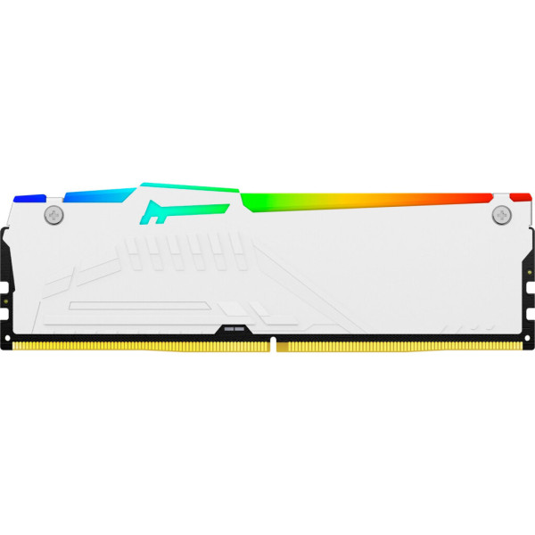 Модуль пам'яті для комп'ютера DDR5 16GB 6000 MHz Beast White RGB Kingston Fury (ex.HyperX) (KF560C30BWEA-16)
