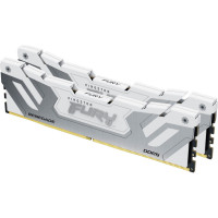 Модуль пам'яті для комп'ютера DDR5 48GB (2x24GB) 8800 MHz Renegade White/Silver Kingston Fury (ex.HyperX) (KF588CU42RWK2-48)