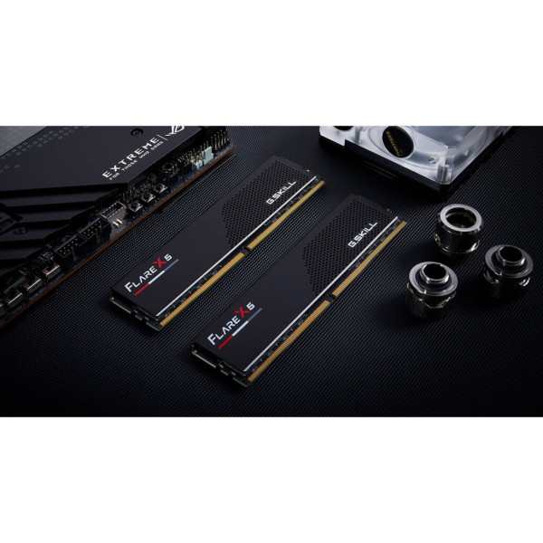 Модуль пам'яті для комп'ютера DDR5 32GB (2x16GB) 6000 MHz Flare X5 Matte Black G.Skill (F5-6000J2836G16GX2-FX5)