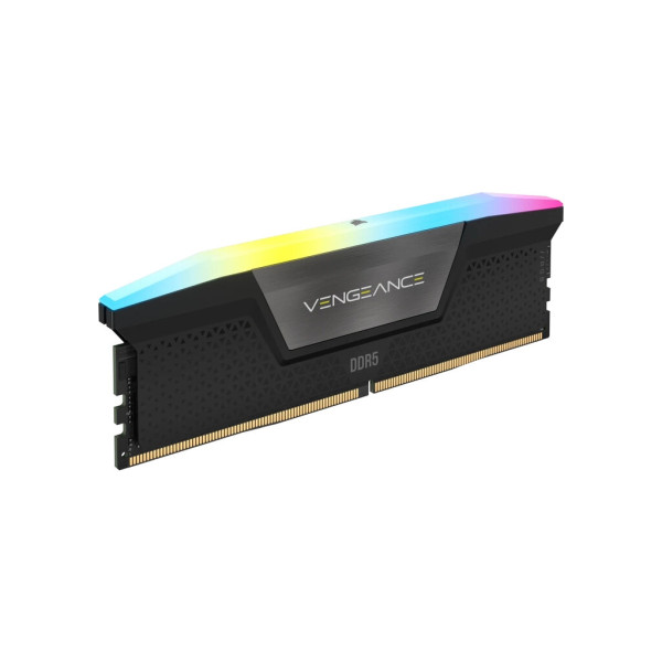 Модуль пам'яті для комп'ютера DDR5 96GB (2x48GB) 7200 MHz Vengeance RGB Black Corsair (CMH96GX5M2B7200C40)