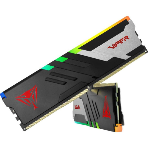 Модуль пам'яті для комп'ютера DDR5 32GB (2x16GB) 7400 MHz Viper Venom RGB Patriot (PVVR532G740C36K)
