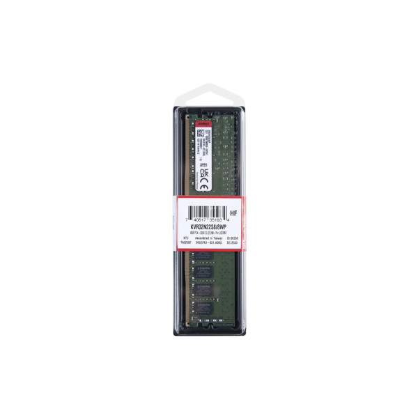 Модуль пам'яті для комп'ютера DDR4 8GB 3200 MHz Kingston (KVR32N22S8/8WP)