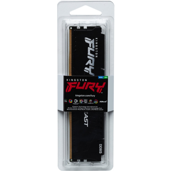Модуль пам'яті для комп'ютера DDR5 32GB 5600 MHz Beast Black Kingston Fury (ex.HyperX) (KF556C36BBE2-32)