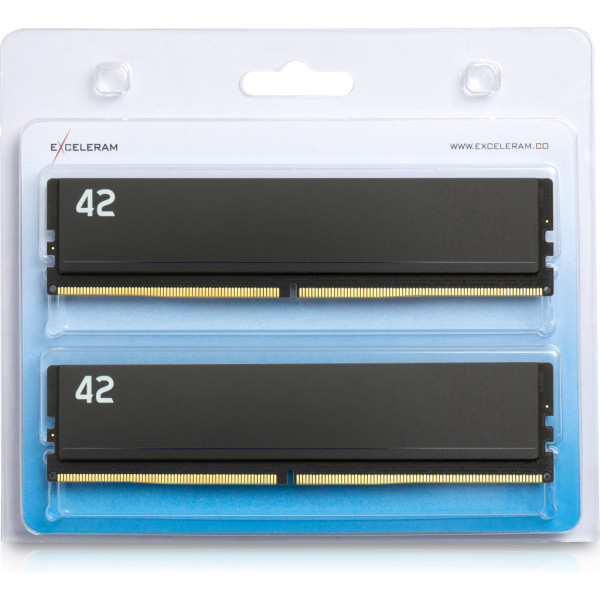 Модуль пам'яті для комп'ютера DDR5 64GB (2x32GB) 6000 MHz 42-Series eXceleram (E-42-009D-64)