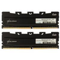 Модуль пам'яті для комп'ютера DDR4 16GB (2x8GB) 3200 MHz Kudos Black eXceleram (EKBLACK4163216AD)