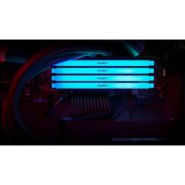 Модуль пам'яті для комп'ютера DDR5 32GB (2x16GB) 3200 MHz Beast RGB Kingston Fury (ex.HyperX) (KF432C16BB12AK2/32)
