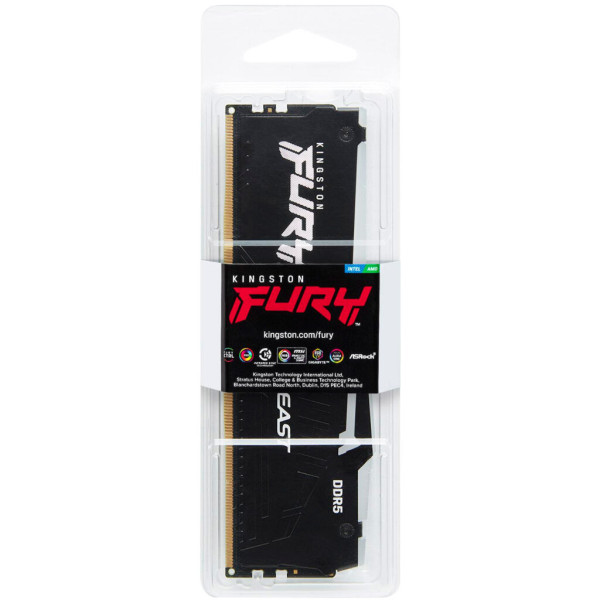 Модуль пам'яті для комп'ютера DDR5 32GB 6000 MHz Beast RGB XMP Kingston Fury (ex.HyperX) (KF560C30BBA-32)