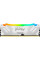 Модуль пам'яті для комп'ютера DDR5 48GB (2x24GB) 8000 MHz Renegade RGB White/Silver Kingston Fury (ex.HyperX) (KF580C38RWAK2-48)
