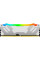 Модуль пам'яті для комп'ютера DDR5 48GB (2x24GB) 8000 MHz Renegade RGB White/Silver Kingston Fury (ex.HyperX) (KF580C38RWAK2-48)